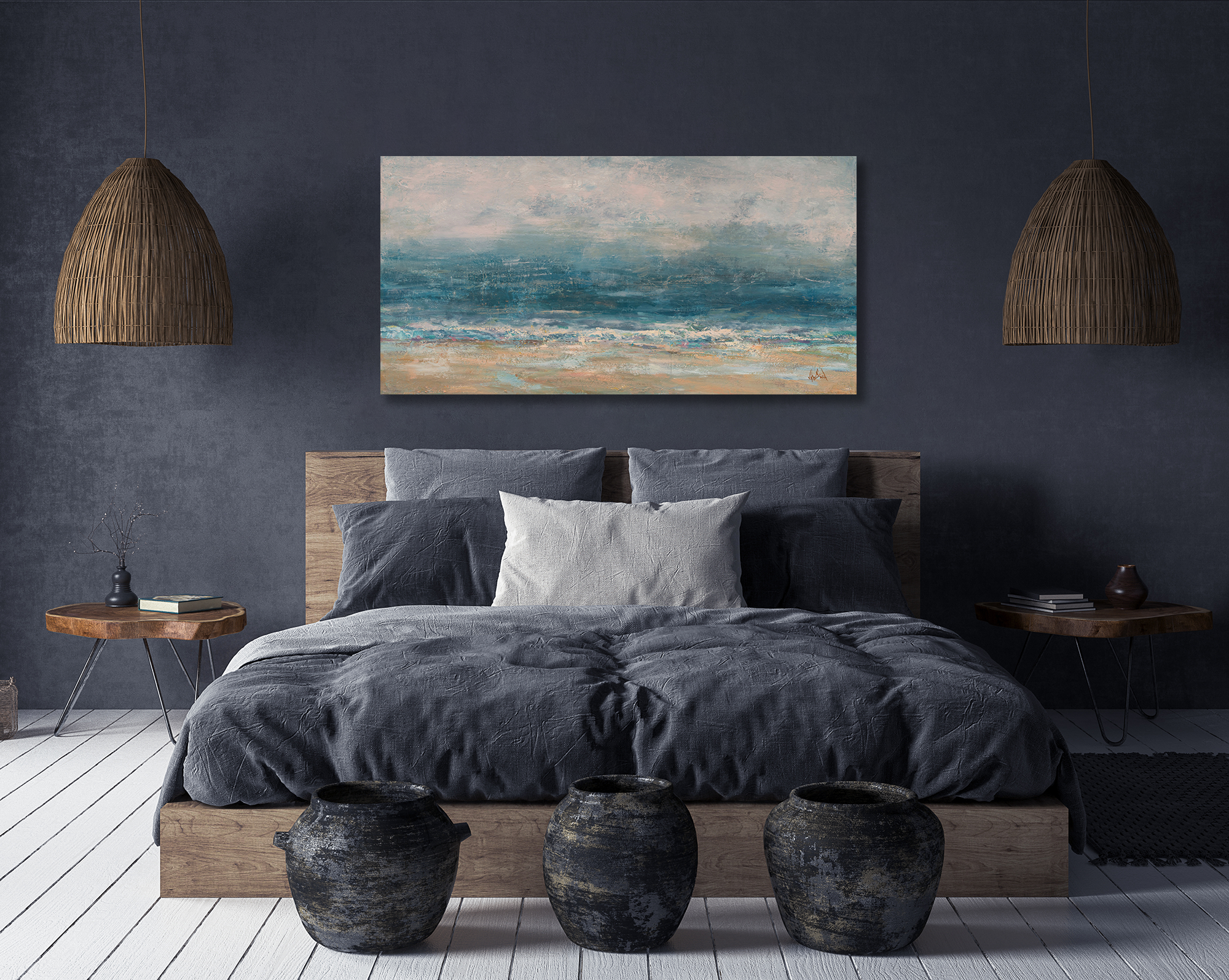 Merging Tide Artist Enhanced Canvas Print by John Beard Collection - product image 5 for Resin Society