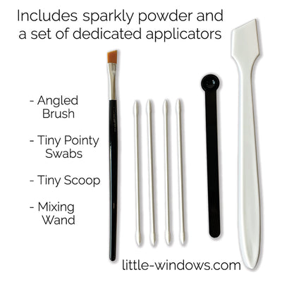 Super Metallic Pigment - Sparkling Silver 25g by weight detail image - Resin Society