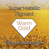 Super Metallic Pigment - Warm Gold 25g by weight by Little Windows Brilliant Resin and Supplies - Resin Society