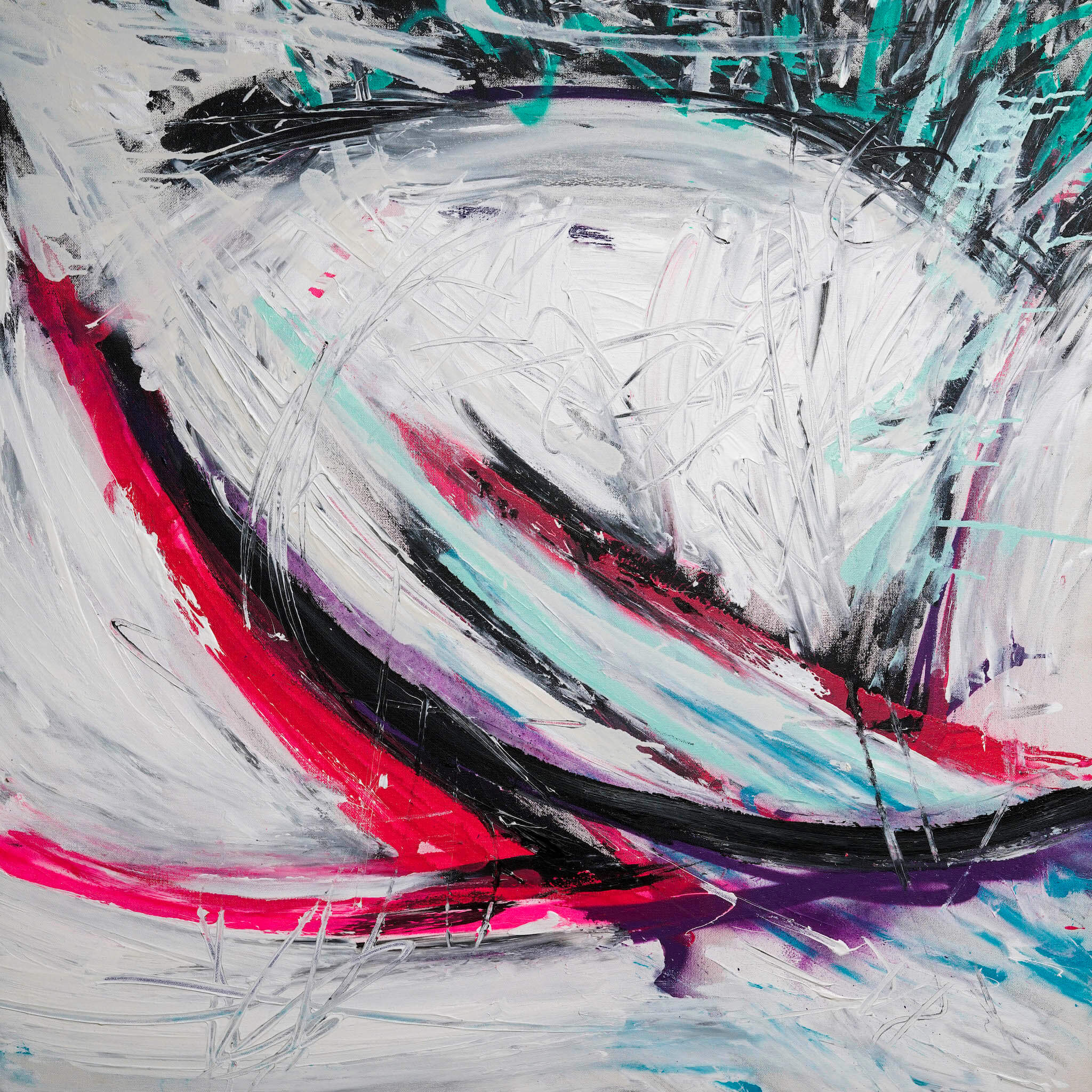 Miami Vice Artist Enhanced Canvas Print by John Beard Collection - main product image for Resin Society