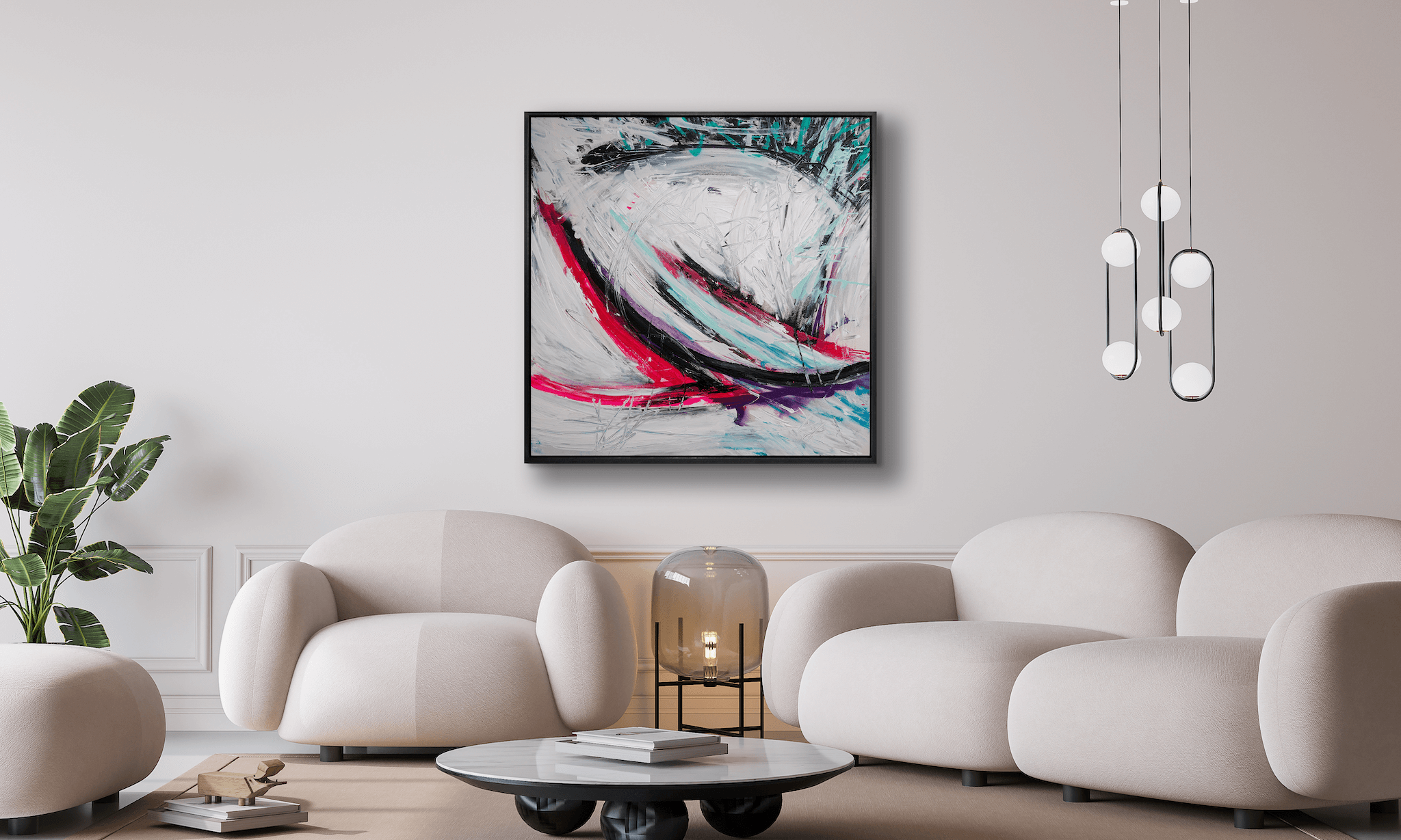 Miami Vice Artist Enhanced Canvas Print by John Beard Collection - product image 2 for Resin Society