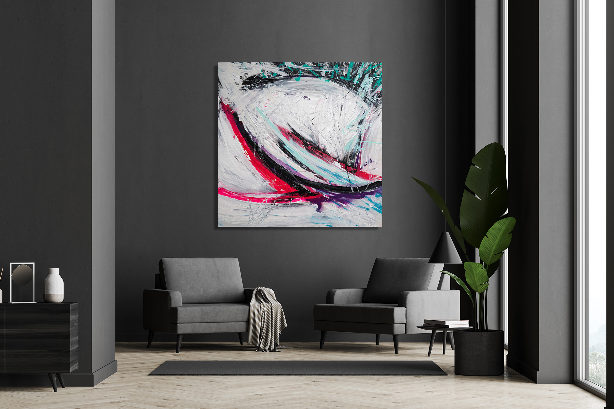 Miami Vice Artist Enhanced Canvas Print by John Beard Collection - product image 3 for Resin Society