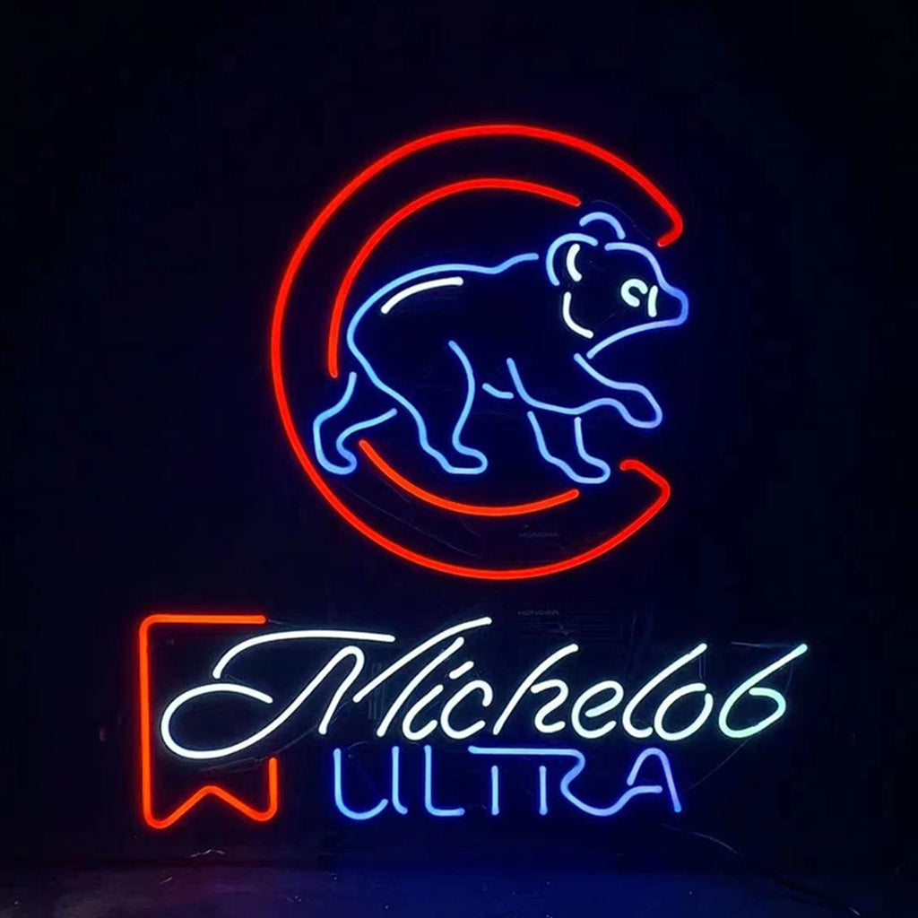 Michelob Ultra Chicago Cubs Neon Light Sign by Neon Signs Land - product image 2 for Resin Society