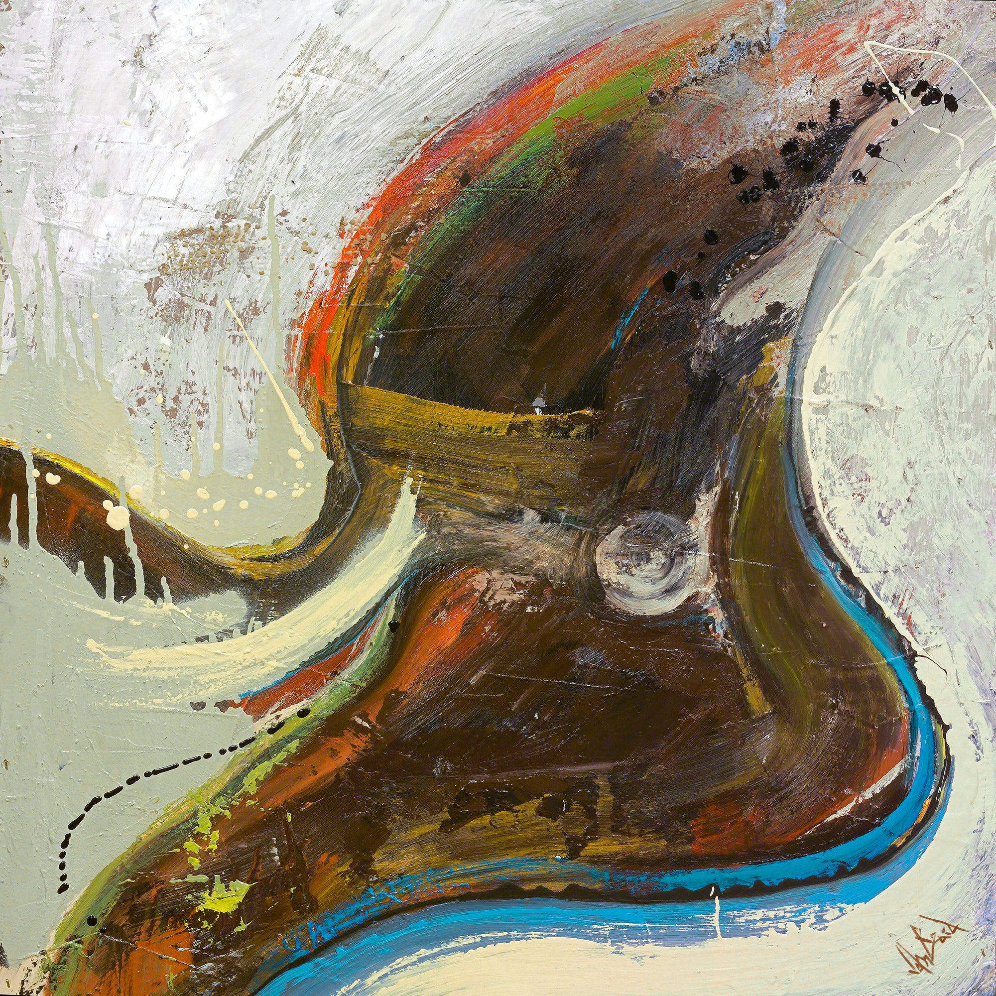 Mid-Century I Artist Enhanced Canvas Print by John Beard Collection - main product image for Resin Society