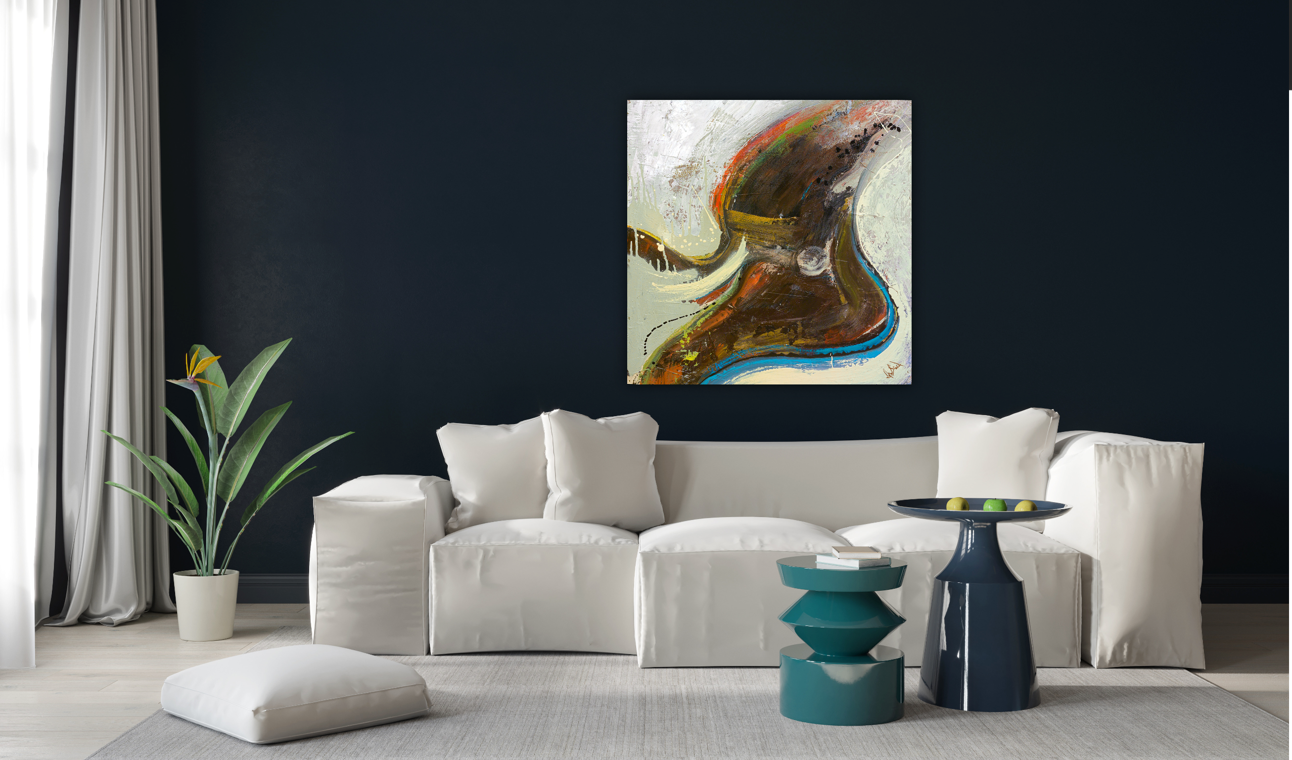 Mid-Century I Artist Enhanced Canvas Print by John Beard Collection - product image 2 for Resin Society