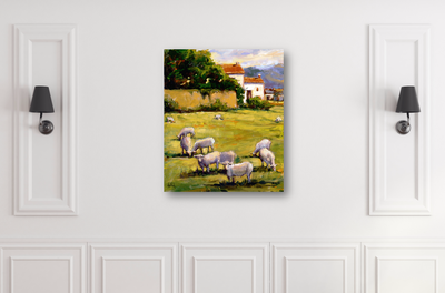 Midday Graze Artist Enhanced Canvas Print by John Beard Collection - product image 2 for Resin Society