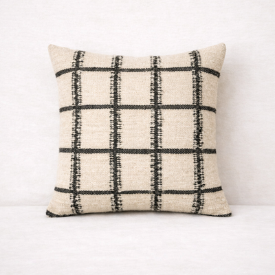 Grid Wool Pillow Cover by Diego Olivero Studio from MESO