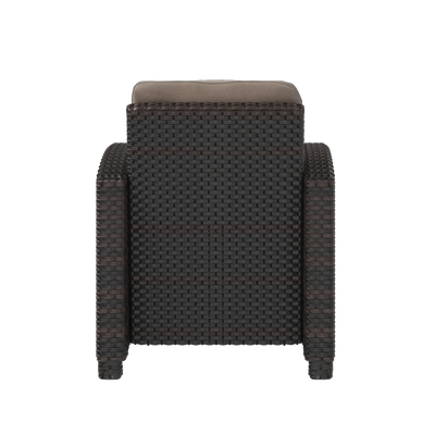 Miles Mocha Finish Outdoor Wicker Club Chair