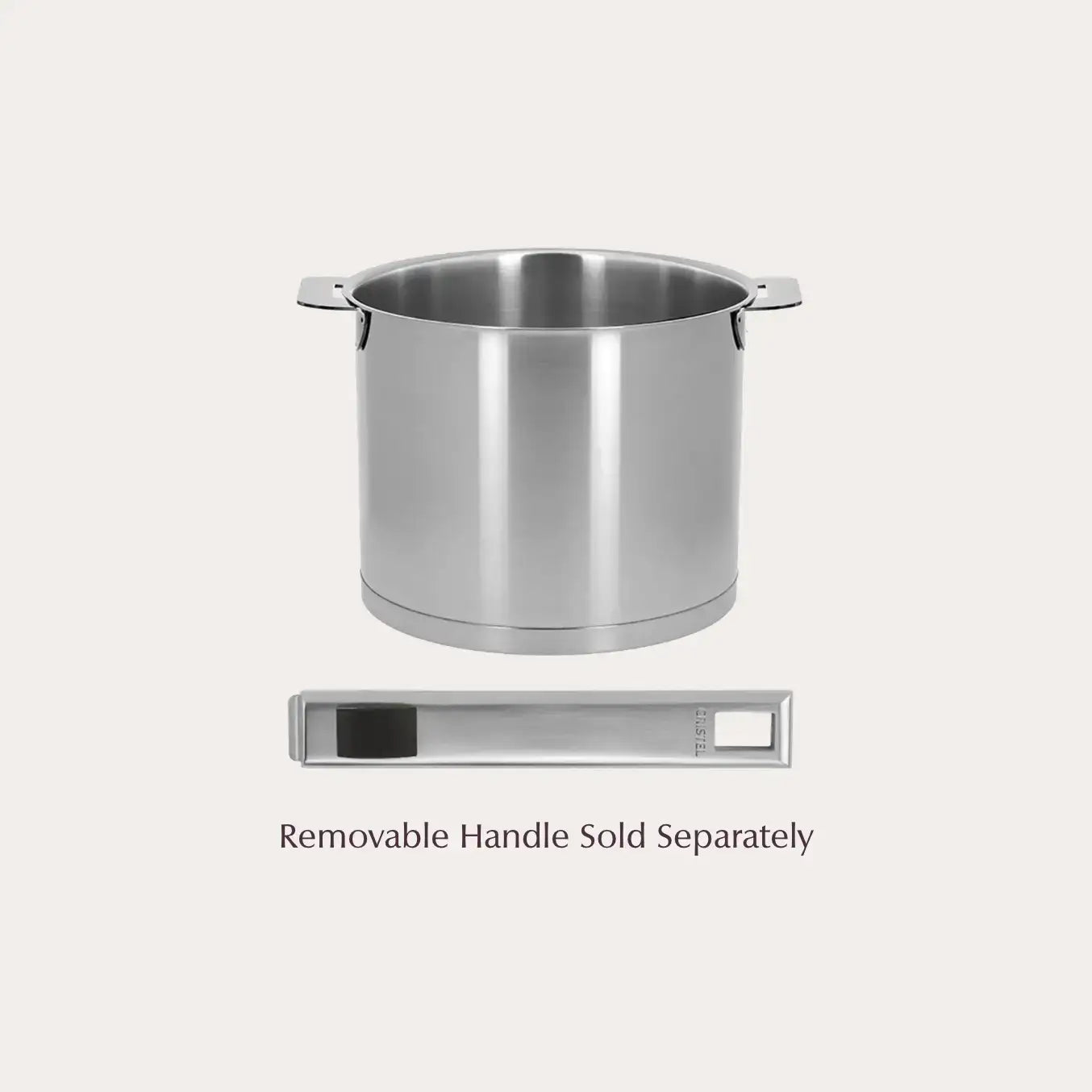 Brushed stainless steel Milkpot from CRISTEL USA Strate® collection