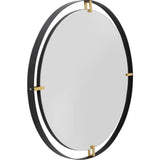 Mirror Betsy Frame Metal Ø90cm by DEKOR - product image 4 for Resin Society