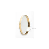 Mirror Curve MO Brass Ø60cm by DEKOR - product image 3 for Resin Society