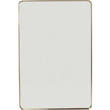 Mirror Curve Rectangular Brass 120x80cm by DEKOR - main product image for Resin Society