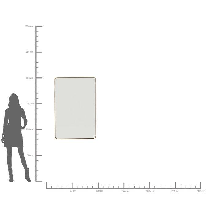 Mirror Curve Rectangular Brass 120x80cm by DEKOR - product image 4 for Resin Society