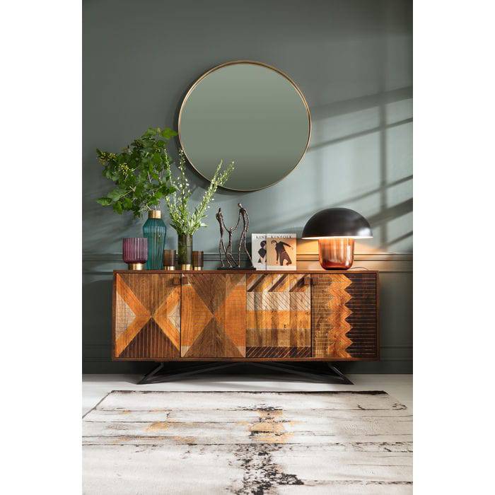 Mirror Curve Round Brass Ø100cm by DEKOR - product image 2 for Resin Society