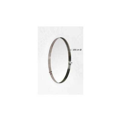 Mirror Curve Round Brass Ø100cm
