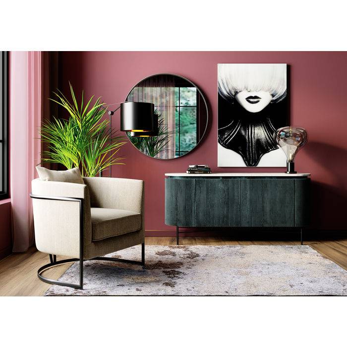 Mirror Curve Round Chrome Ø100 by DEKOR - product image 2 for Resin Society