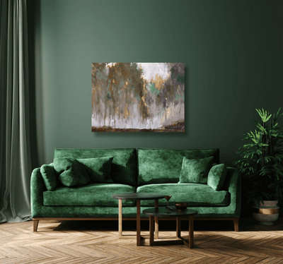 Mist in the Forest Artist Enhanced Canvas Print by John Beard Collection - product image 2 for Resin Society