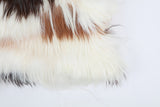 Mixed Natural Goatskin Pillow by Homelosophy