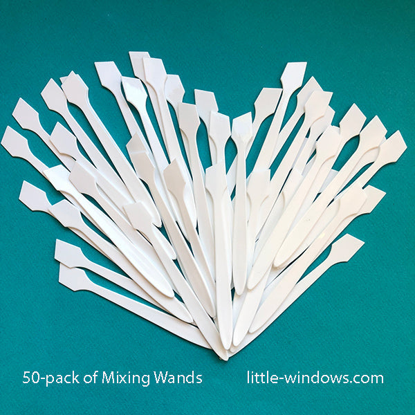 Mixing Wands - 50 pc VALUE pack by Little Windows Brilliant Resin and Supplies - Resin Society