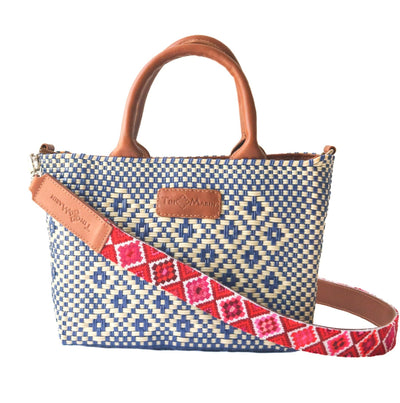 Mai Woven Bag Strap - Poppy with Leather by Tin Marin Brand - product image 11 for Resin Society
