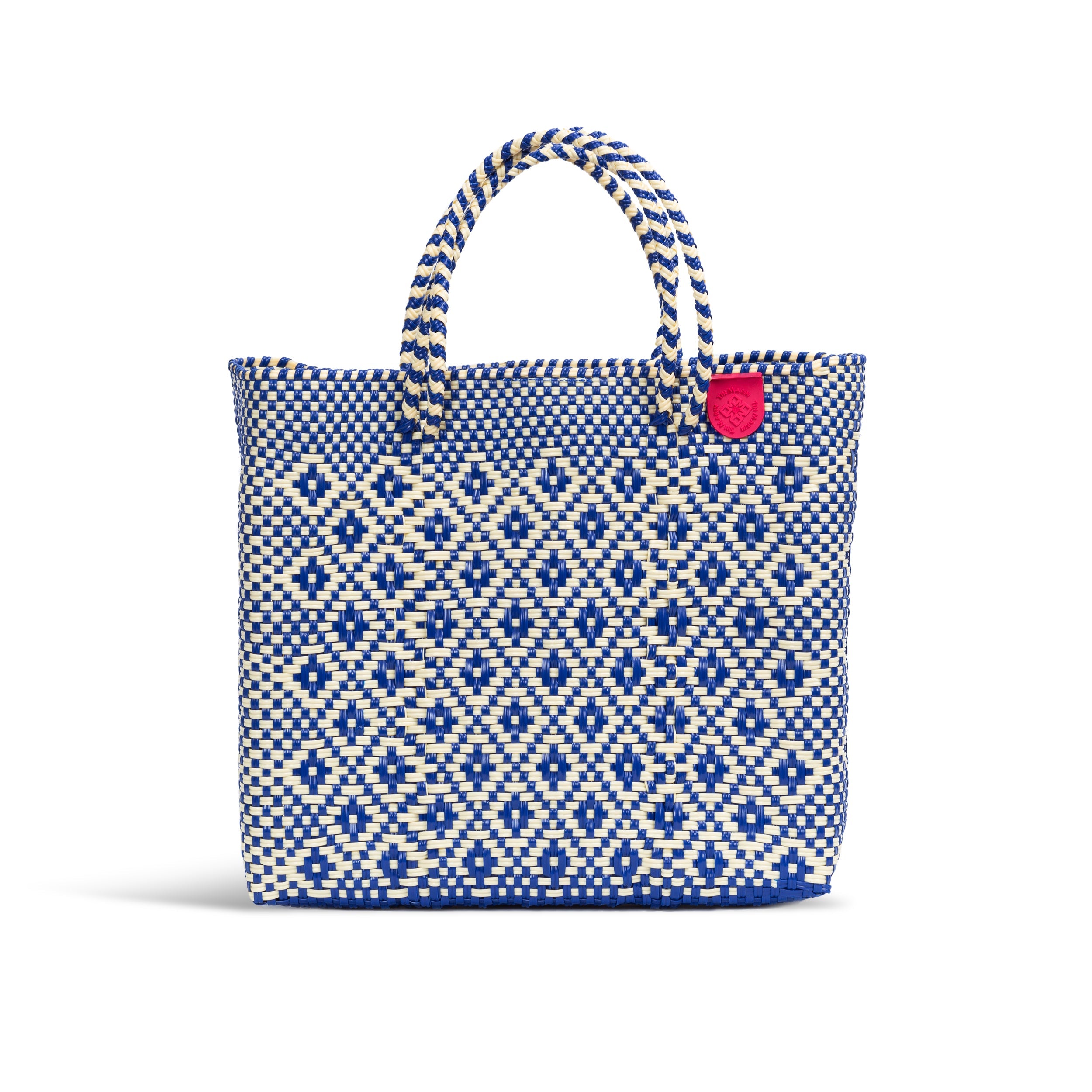 Mixte Large Woven Resort Crossbody Bag in woven water-resistant material with structured shape