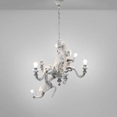 Monkey Chandelier White by DEKOR - product image 3 for Resin Society