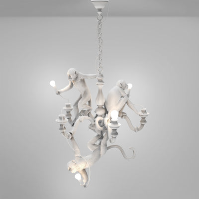 Monkey Chandelier White by DEKOR - product image 2 for Resin Society