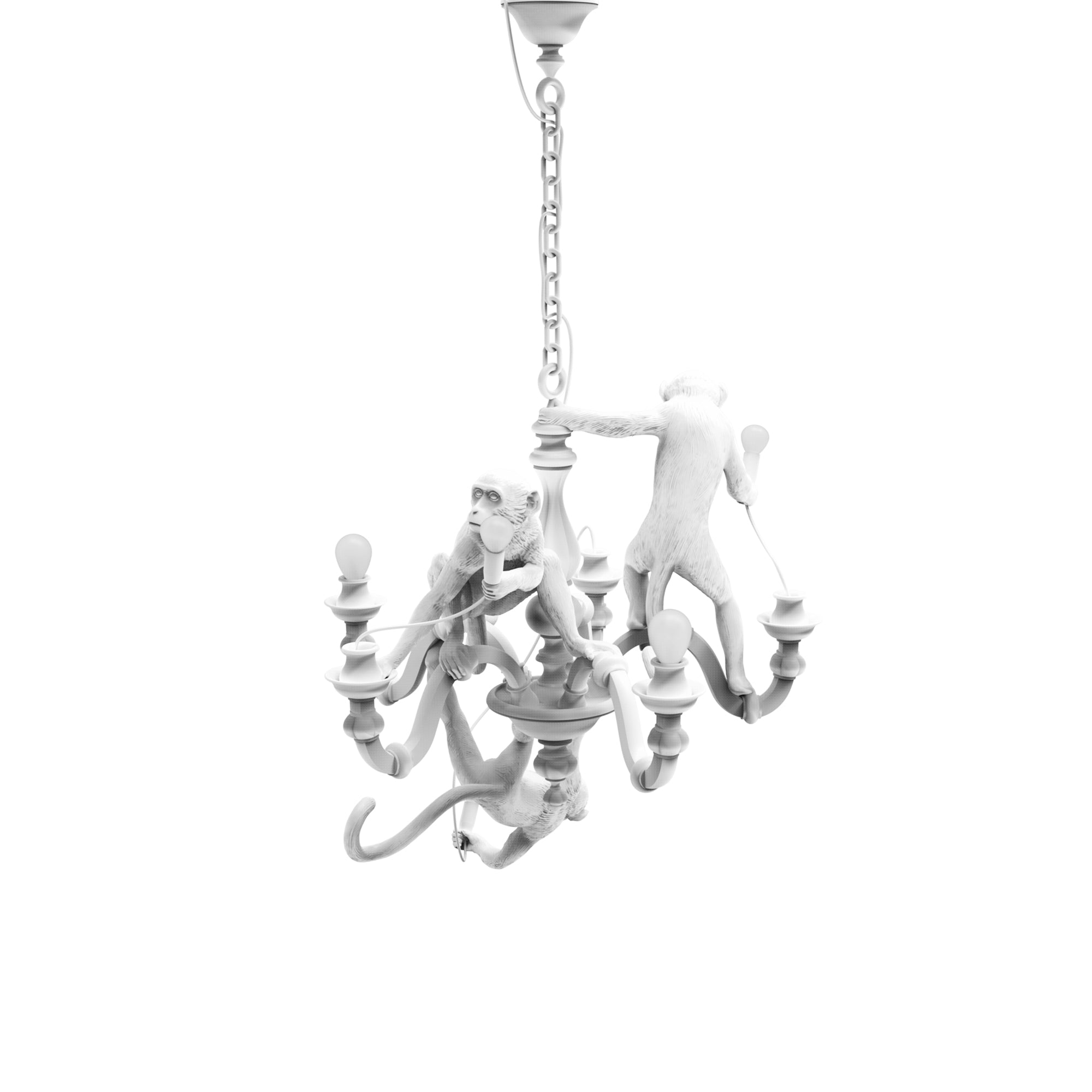 Monkey Chandelier White by DEKOR - product image 4 for Resin Society