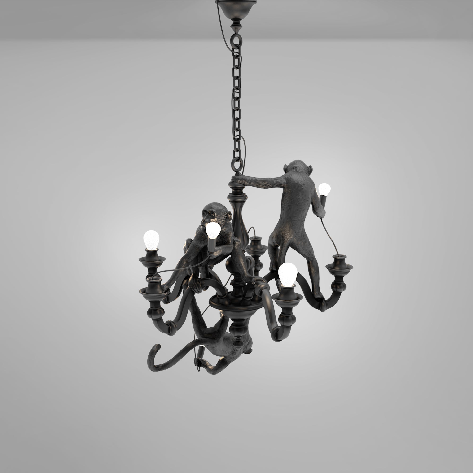 Monkey Chandelier Black by DEKOR - product image 4 for Resin Society