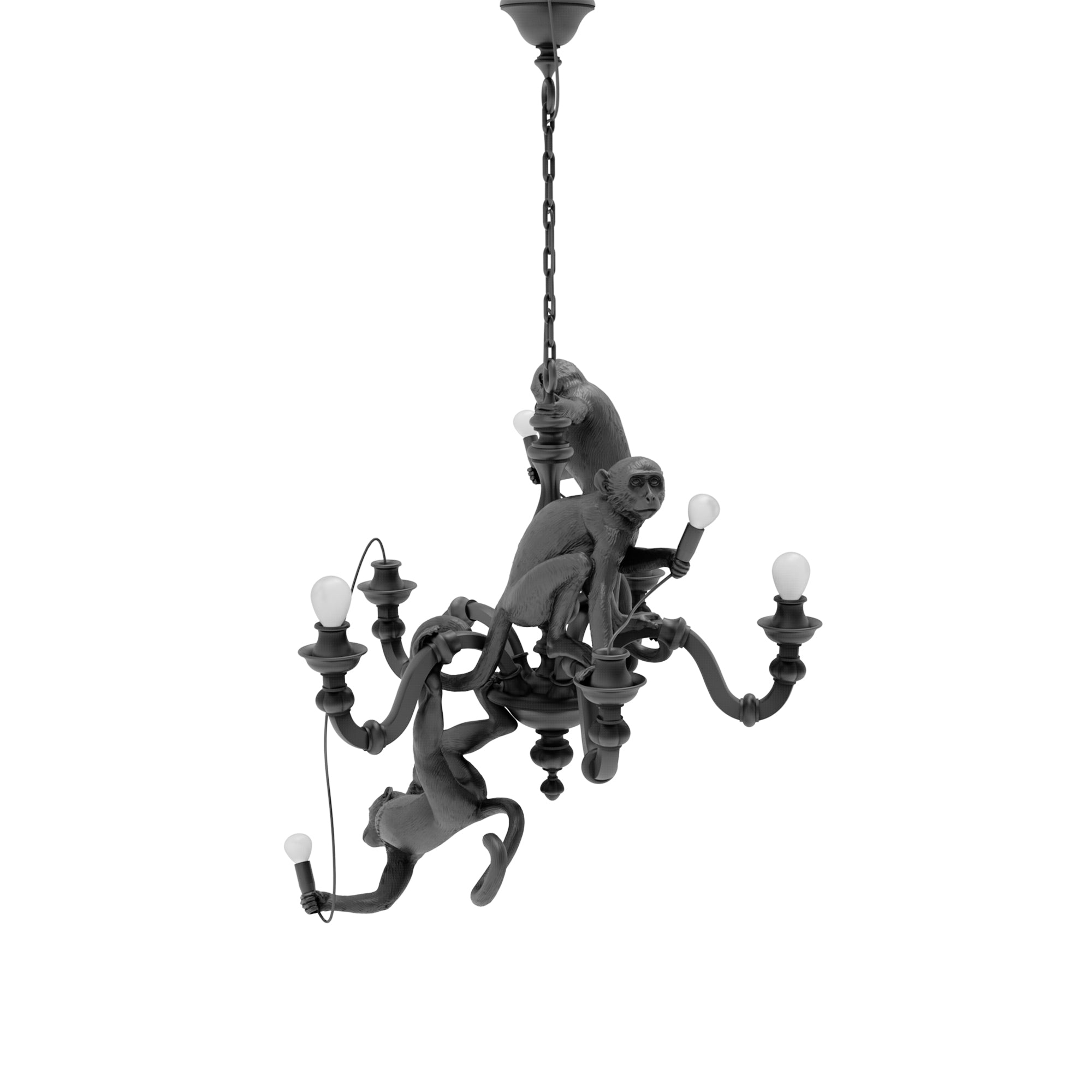 Monkey Chandelier Black by DEKOR - product image 3 for Resin Society