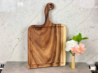 Large Live Edge Handled Board