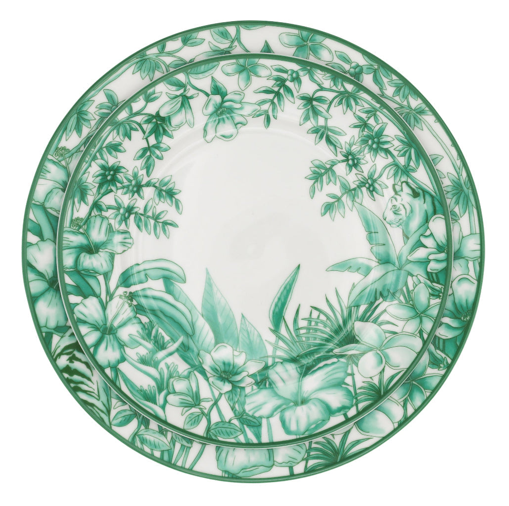 Monsoon Verdant Dinner Plate - Set of 4 (+1 Bonus Plate) by Ro'Table - product image 2 for Resin Society