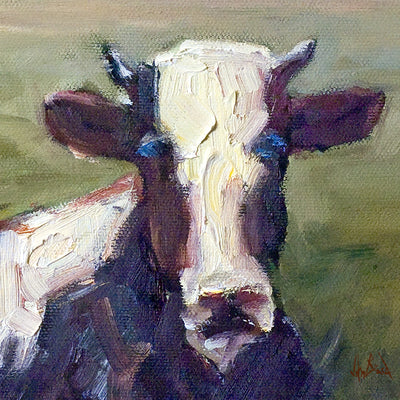 Moo Moo II Artist Enhanced Canvas Print showing coastal abstract artwork in 24x24 format