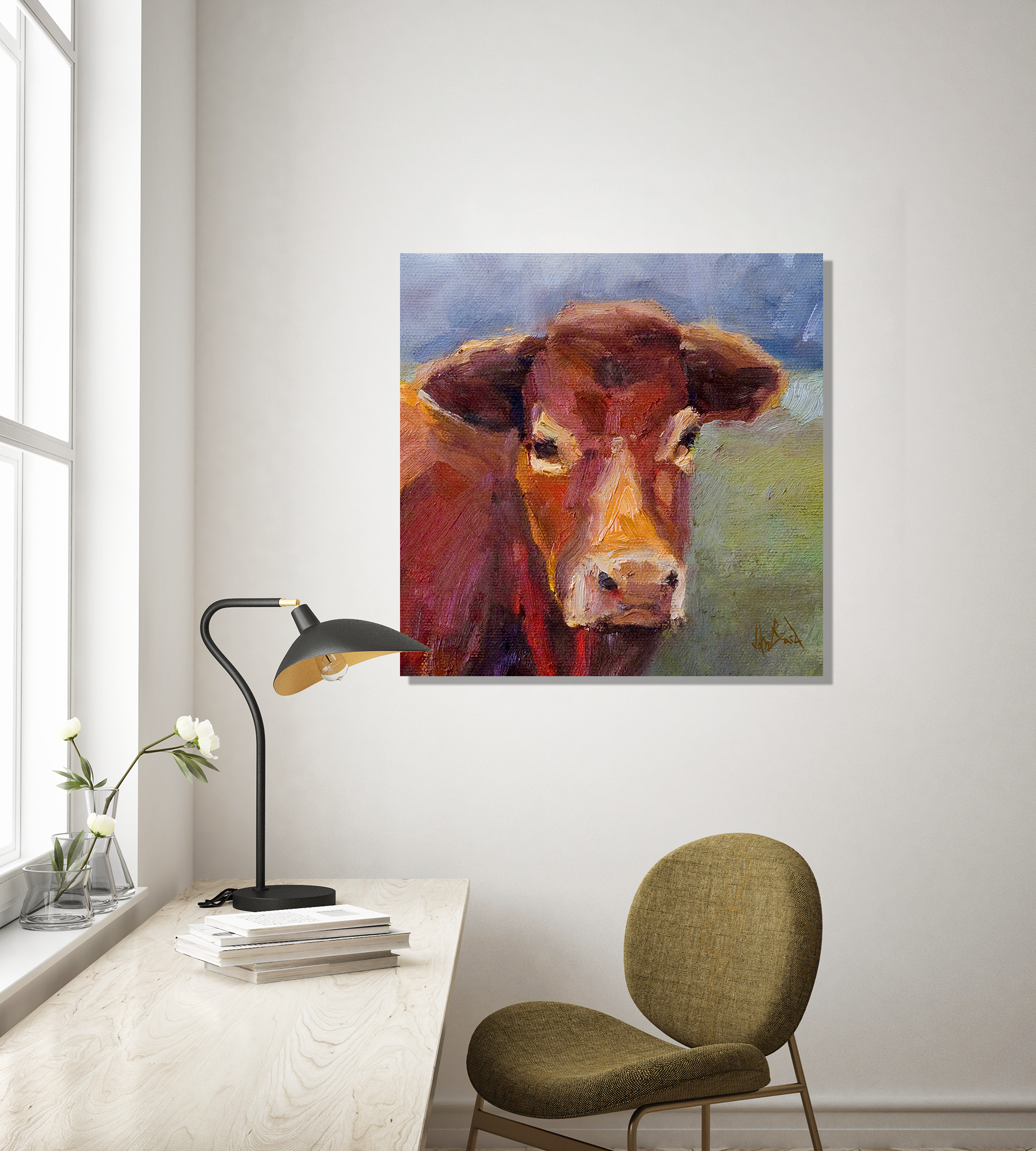 Moo Moo I Artist Enhanced Canvas Print