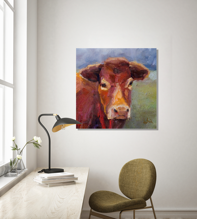 Moo Moo I Artist Enhanced Canvas Print
