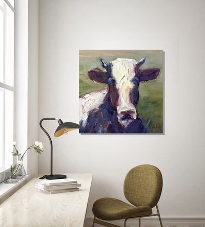 Moo Moo II Artist Enhanced Canvas Print