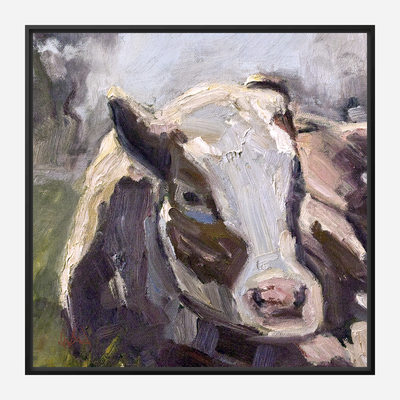 Moo Moo III Artist Enhanced Canvas Print