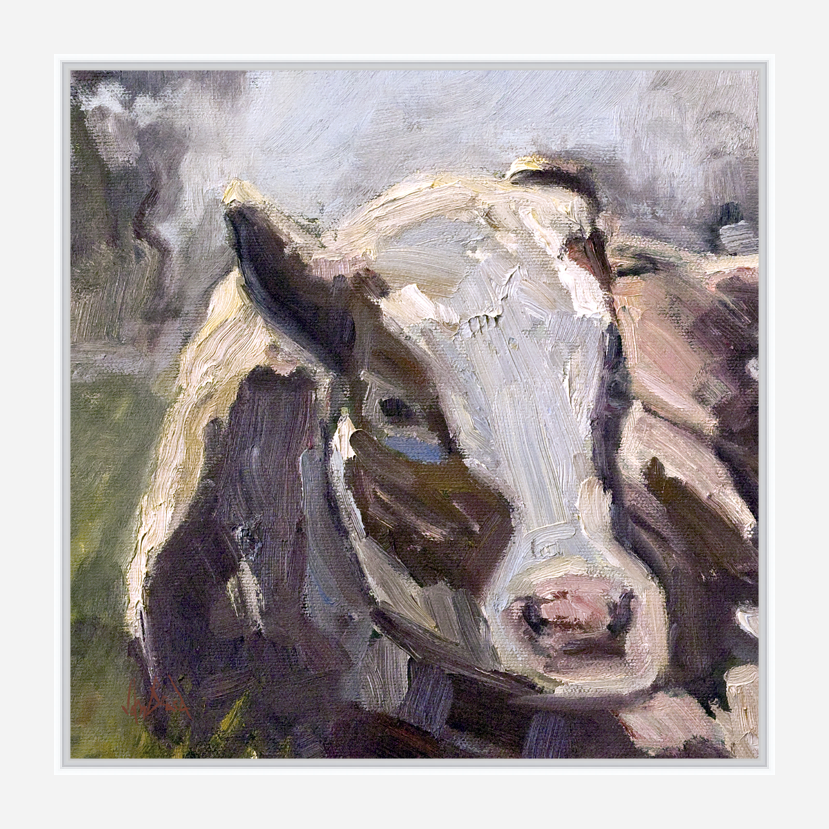 Moo Moo III Artist Enhanced Canvas Print