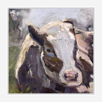 Moo Moo III Artist Enhanced Canvas Print