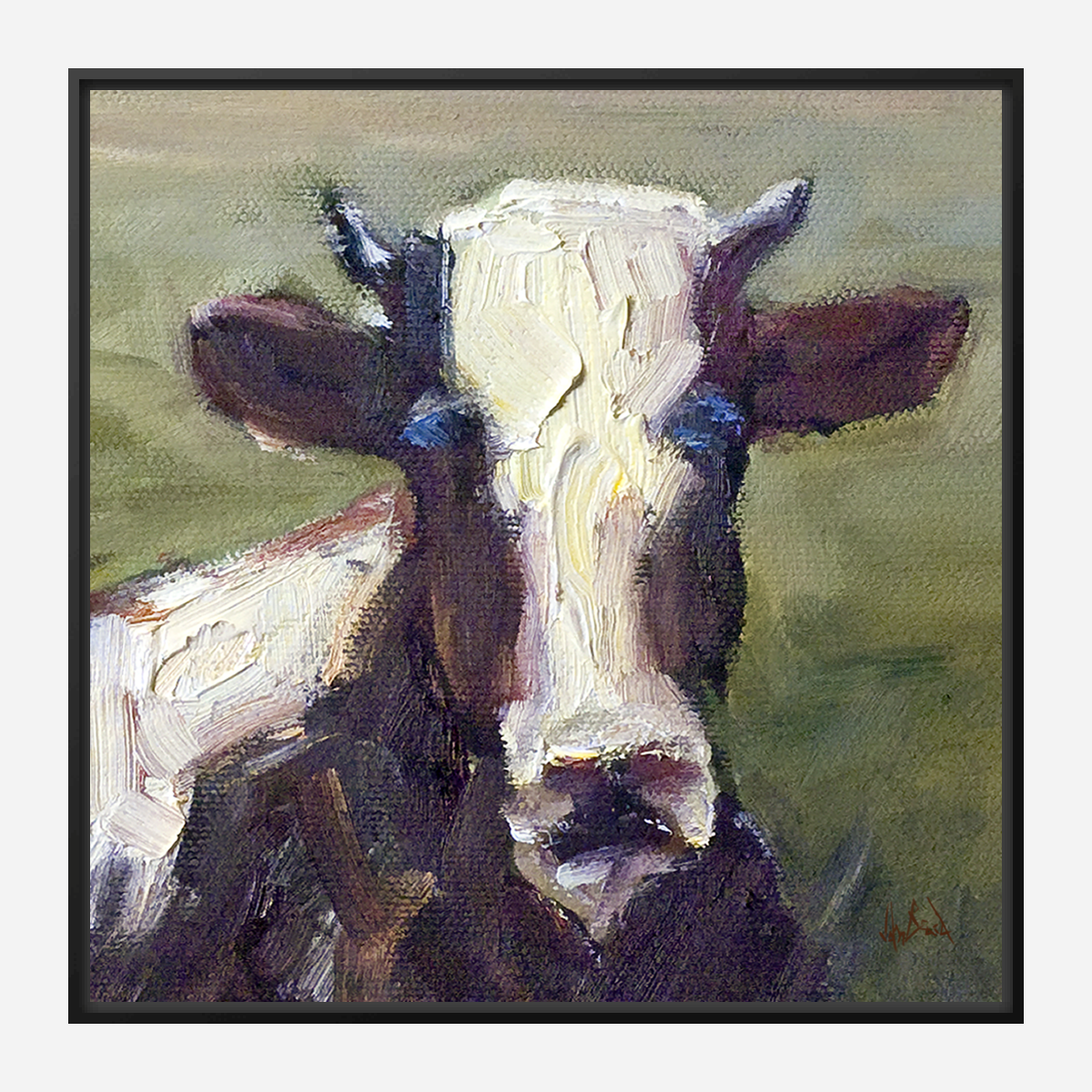 Moo Moo II Artist Enhanced Canvas Print