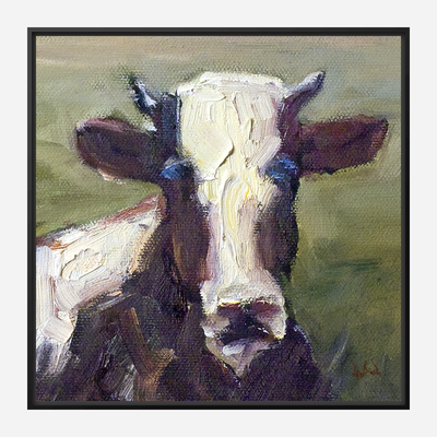 Moo Moo II Artist Enhanced Canvas Print