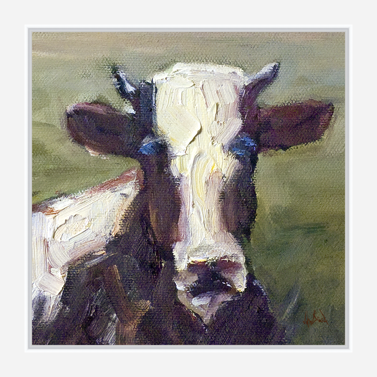 Moo Moo II Artist Enhanced Canvas Print