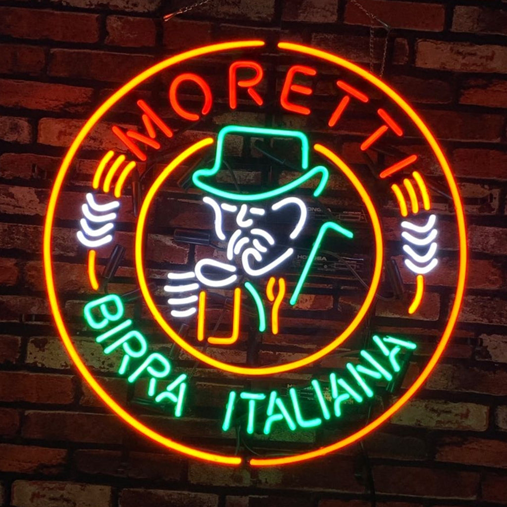 Moretti Birra Italiana Beer Neon Signs by Neon Signs Land - main product image for Resin Society