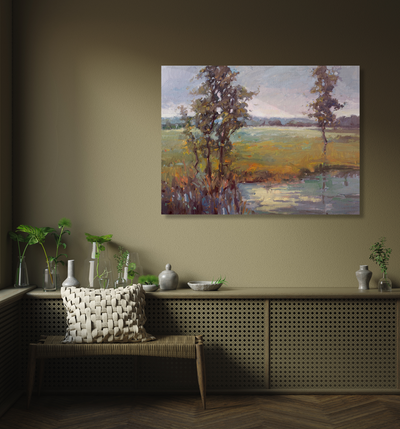 Morning on the Marsh Artist Enhanced Canvas Print by John Beard Collection - product image 4 for Resin Society