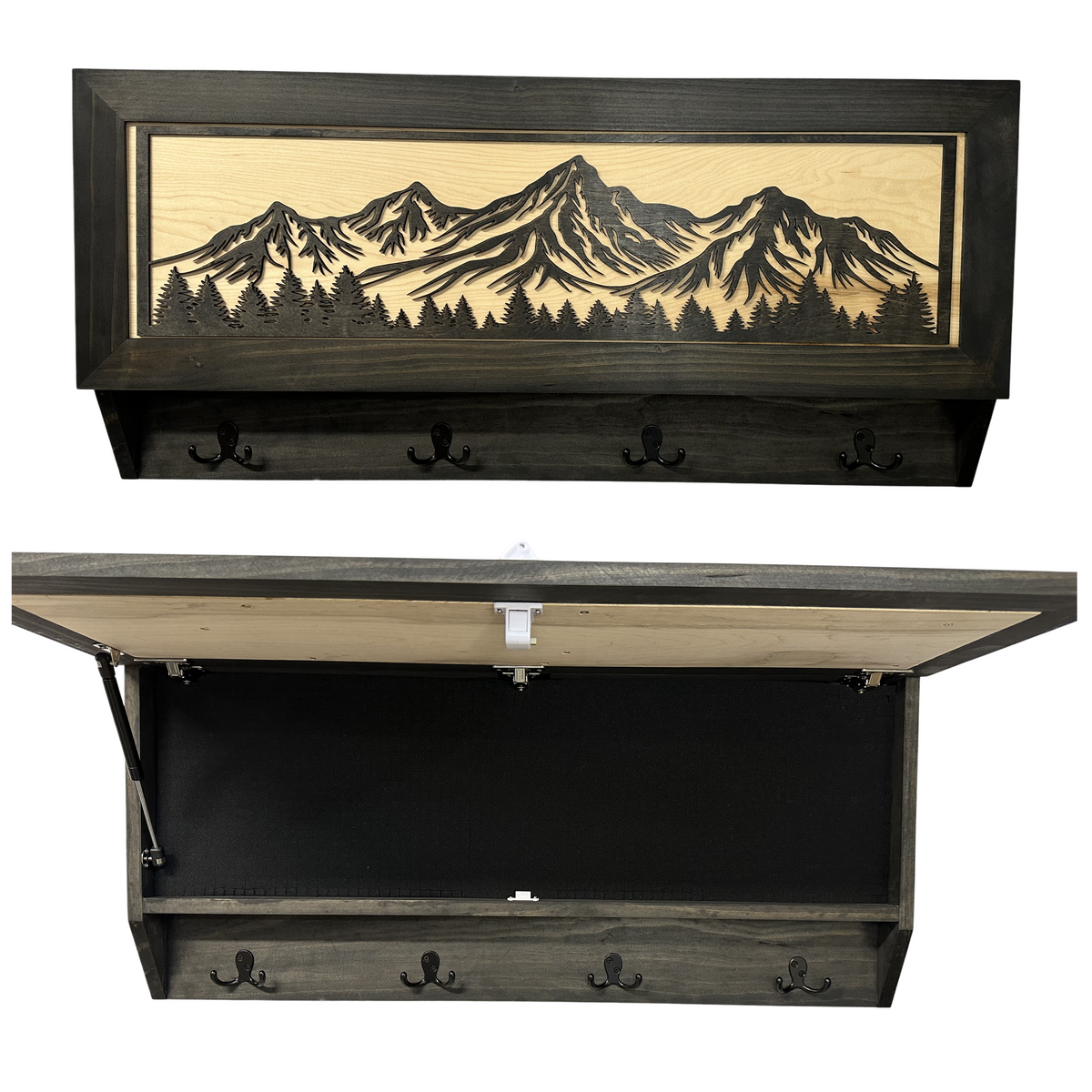 Mountain Scene Concealed Gun Storage Coat, Key, Bag Storage by Bellewood Designs - product image 9 for Resin Society