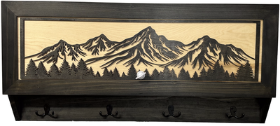Mountain Scene Concealed Gun Storage Coat, Key, Bag Storage by Bellewood Designs - product image 11 for Resin Society