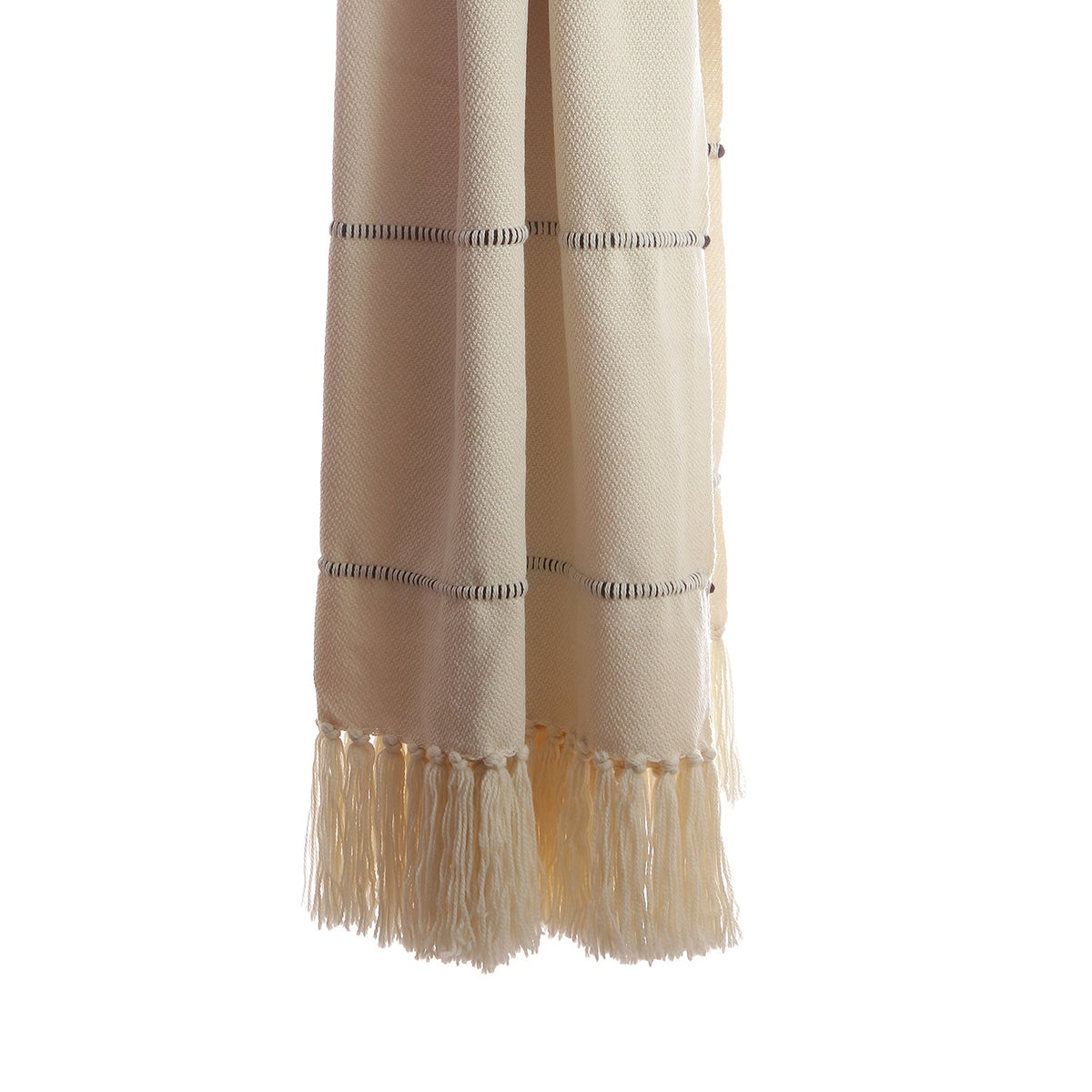 Black Multi Striped Throw Blanket by Homelosophy