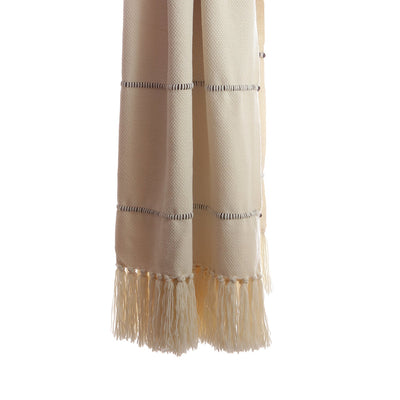 Black Multi Striped Throw Blanket by Homelosophy