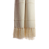 Designer Fringed Striped Throw by Homelosophy