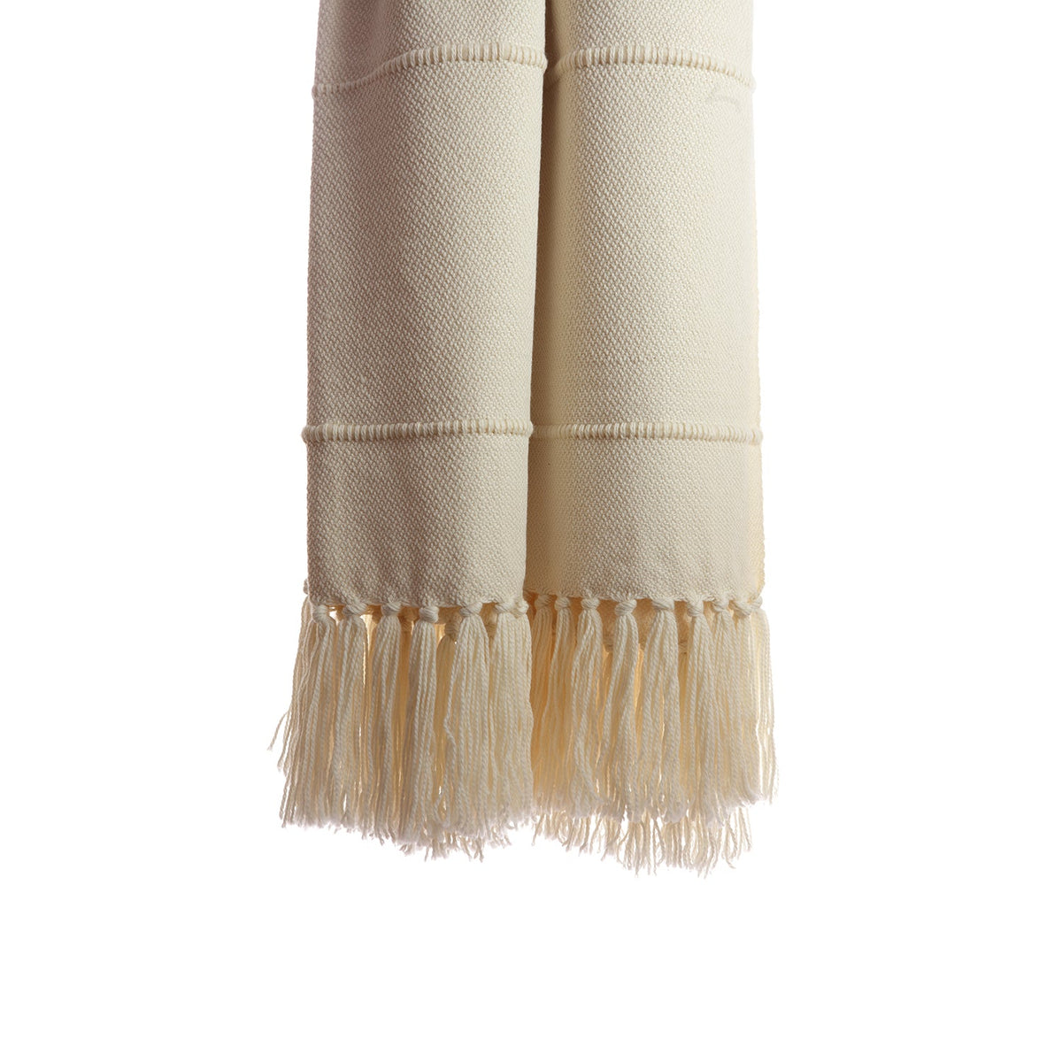 Designer Fringed Striped Throw by Homelosophy